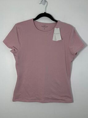 NWT Abercrombie & Fitch Essentials Baby Tee Pink Size Large MSRP $25